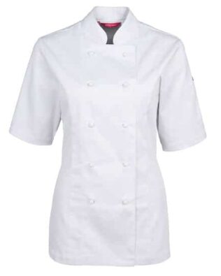 JBs Workwear Ladies Short Sleeve Vented Chefs Jacket
