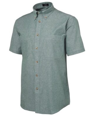JBs Workwear Short Sleeve Cotton Chambray Shirt