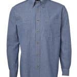 JBs Workwear Long Sleeve Cotton Chambray Shirt