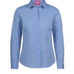 JBs Workwear Ladies Classic Long Sleeve Fine Chambray Shirt