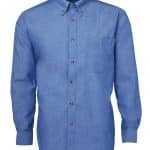 JBs Workwear Long Sleeve Indigo Chambray Shirt