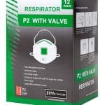 JBs Workwear P2 Respirator With Valve (12Pc)