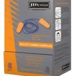 JBs Workwear Bullet Shaped Corded Earplug (100Pr)