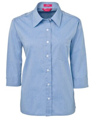 JBs Workwear Ladies Original 3/4 Sleeve Fine Chambray Shirt