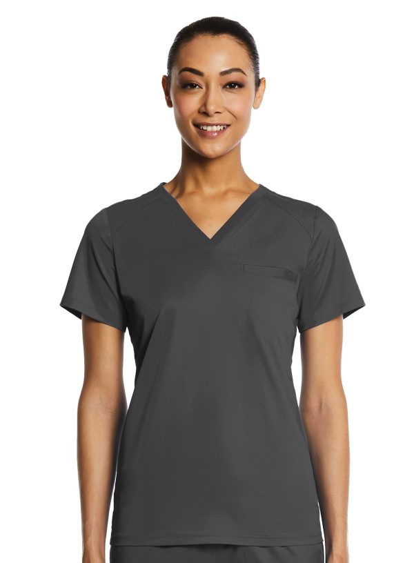 Eon Sport - Sporty Chest Pocket V - Neck Top