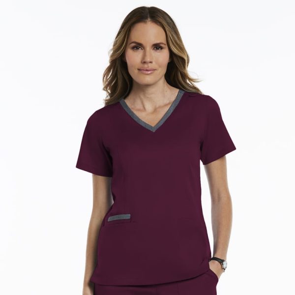 Matrix - Contrast Double V - Neck Top