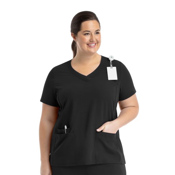 Matrix Pro - Contrast Double V - Neck Top