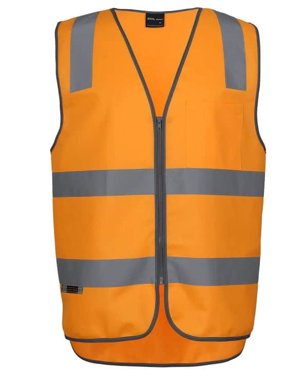 Jb's Aust. Rail (d+n) Zip Safety Vest