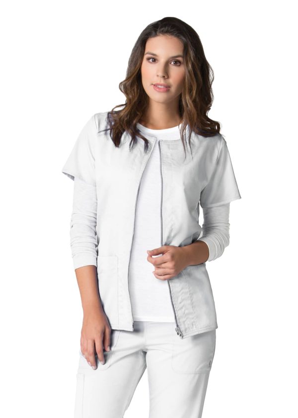 Eon - Women's Back Mesh Panel SS Zip Front