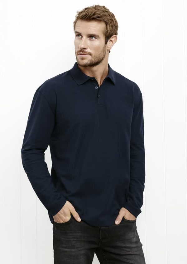 Crew Mens Long Sleeve Polo