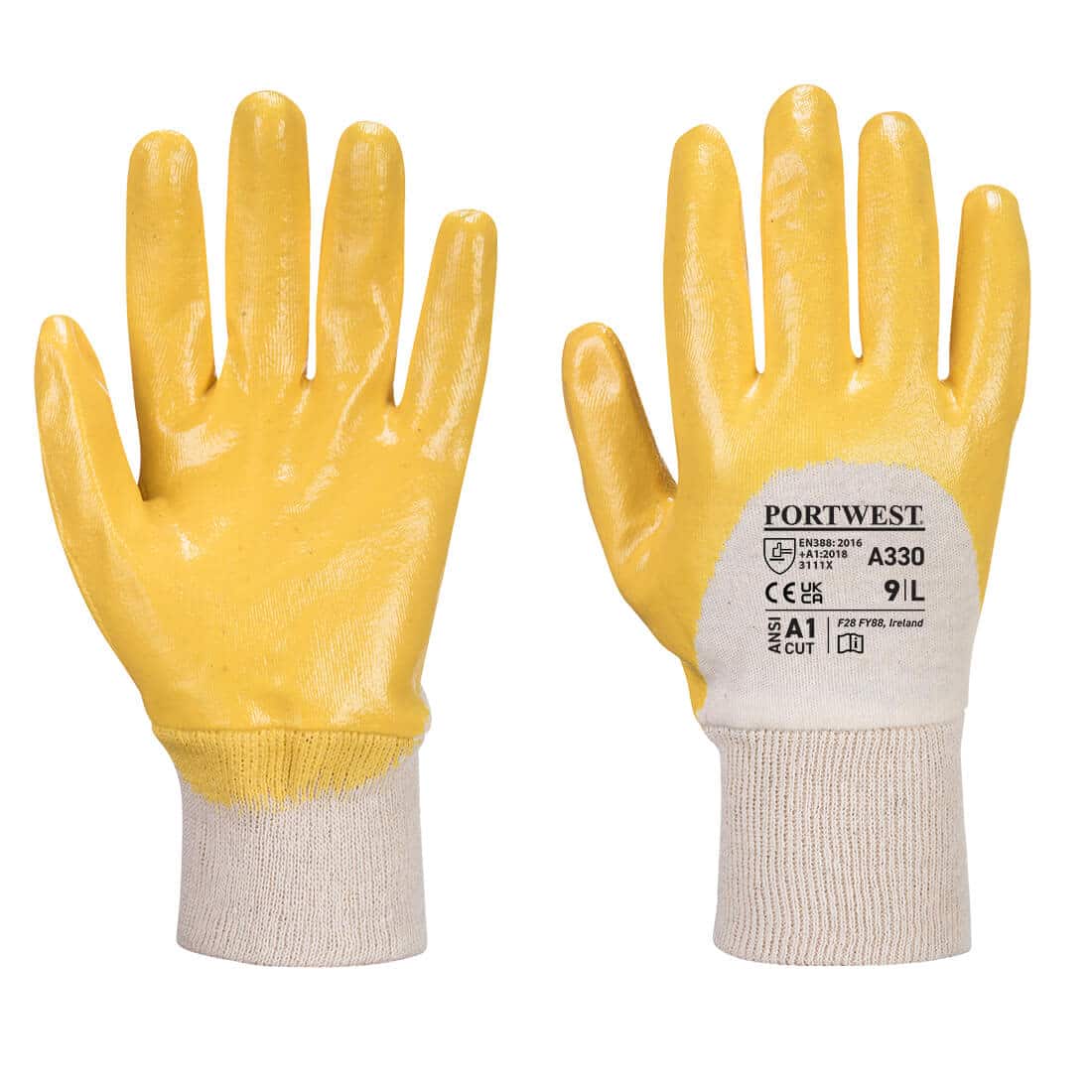 Nitrile Light Knitwrist Glove