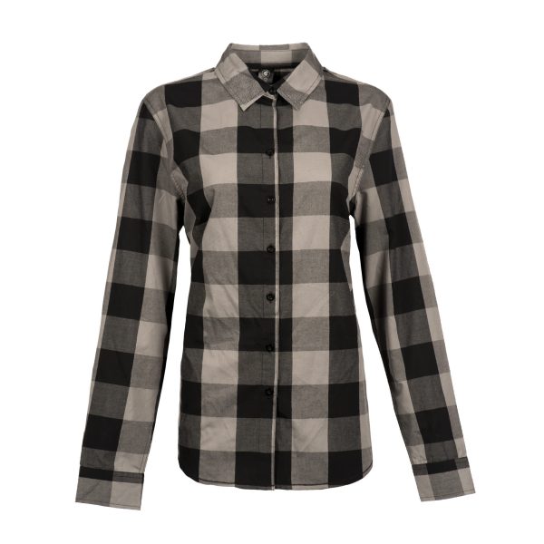 Ladies Buffalo Plaid L-S Shirt