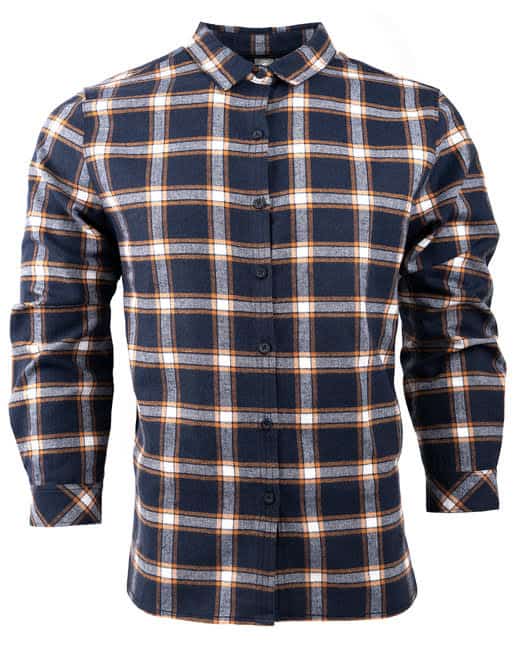 Ladies L-S Plaid Flannel Shirt