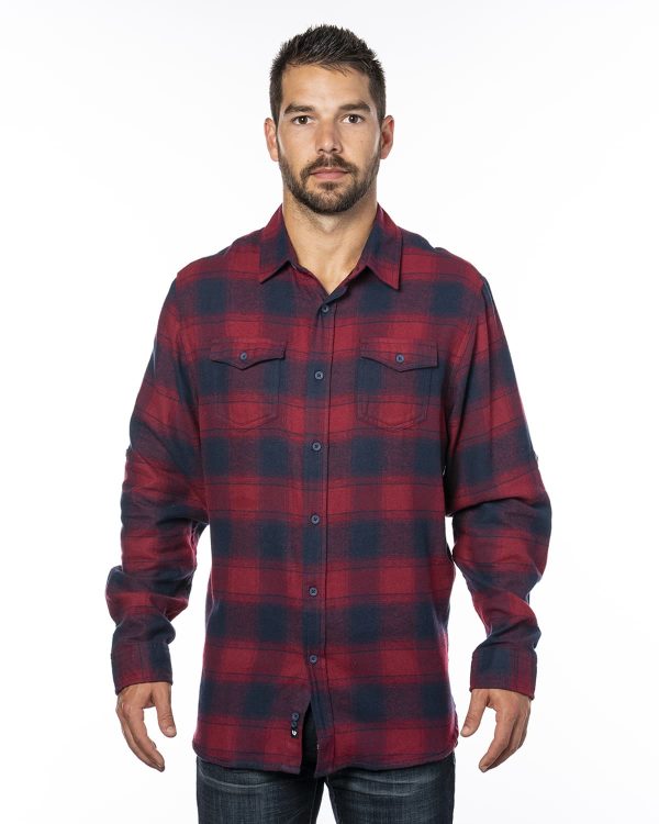 Mens L-S Plaid Flannel Shirt