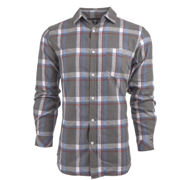 Mens L-S Plaid Flannel Shirt