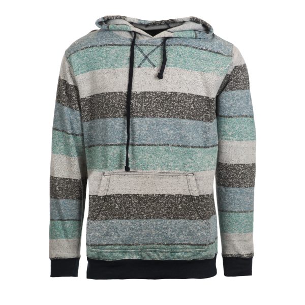 Mens Santa Fe Striped Hoodie - Print