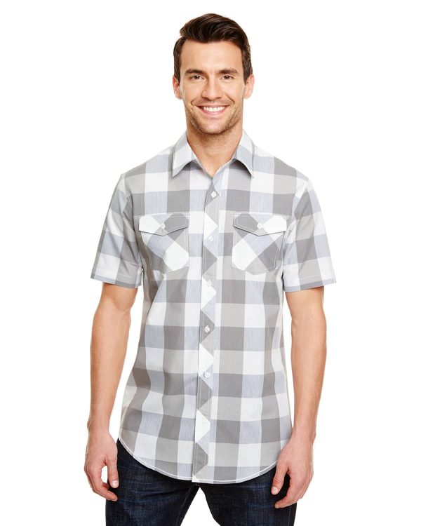 Mens Buffalo S-S Plaid Shirt