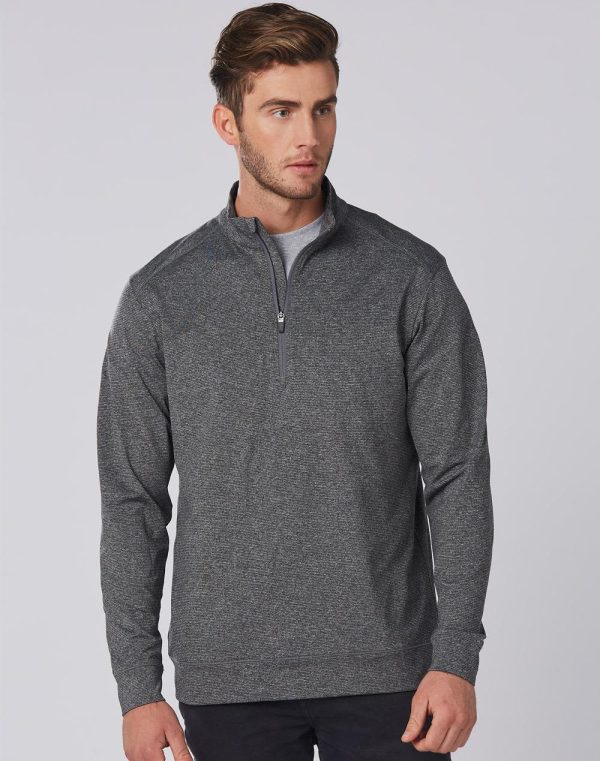 Ultimate Half Zip Long Sleeve Sweat Top  Mens