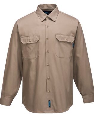 Portwest Adelaide Shirt, Long Sleeve, Regular Weight PO-MS903
