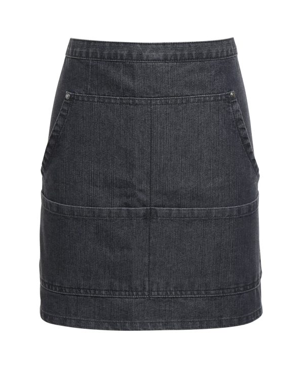 Jeans stitch denim waist apron