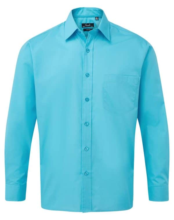 Long sleeve poplin shirt