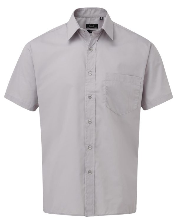 Short sleeve poplin shirt