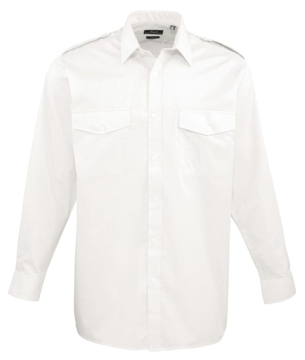 Long sleeve pilot shirt