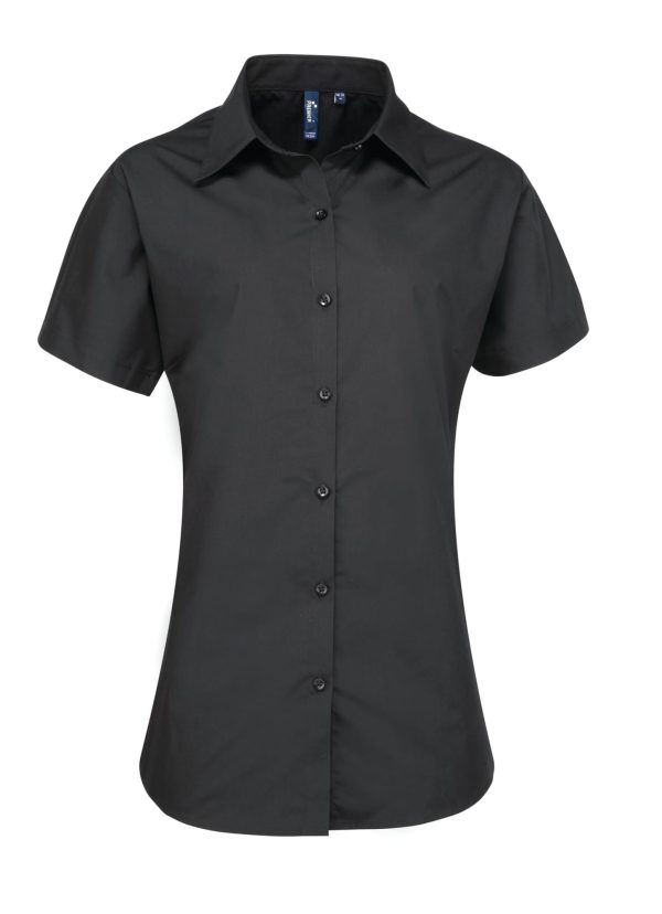 Women's supreme poplin short sleeve shirt