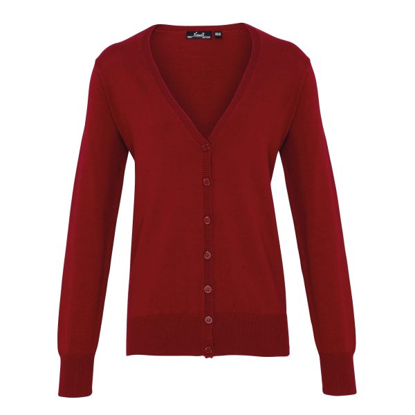 Women's button-through knitted cardigan