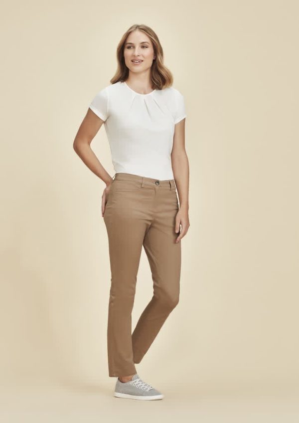 Womens Slim Leg Stretch Chino Pant