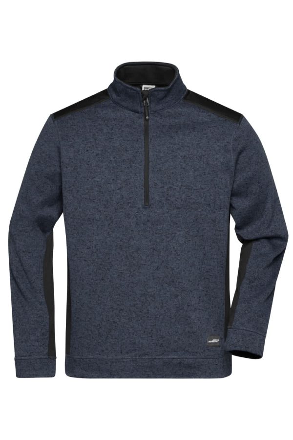 Men's Knitted Workwear Fleece Half-Zip - Strong -