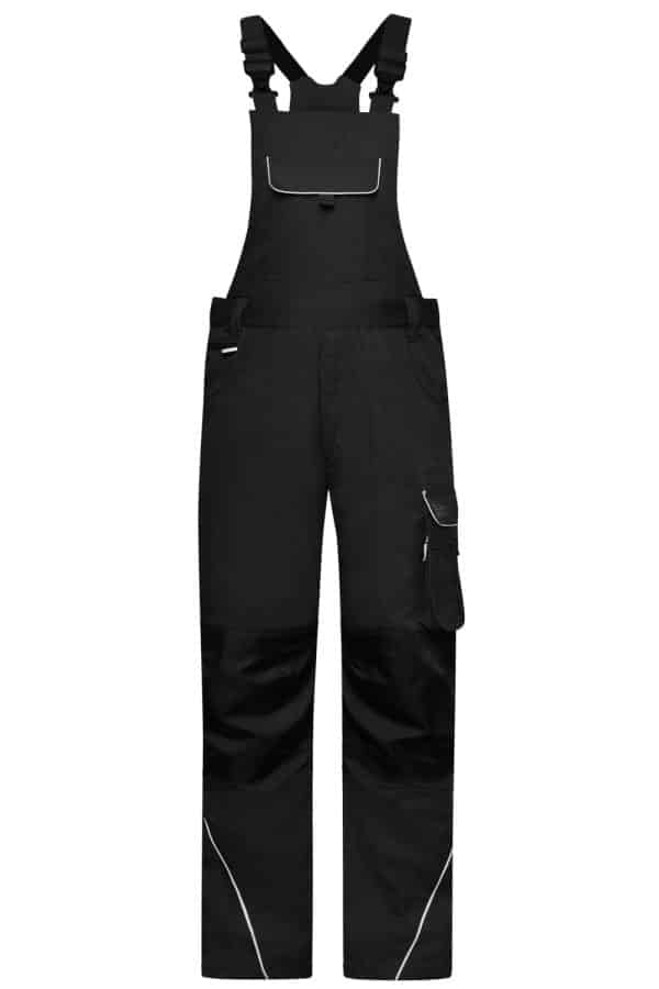 Workwear Pants With Bib - Solid -