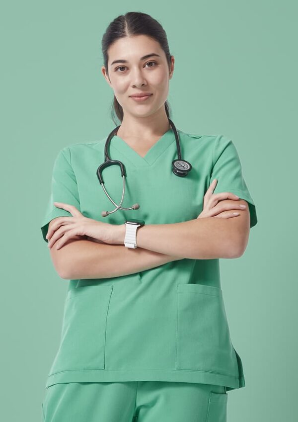 Womens V-Neck Scrub Top