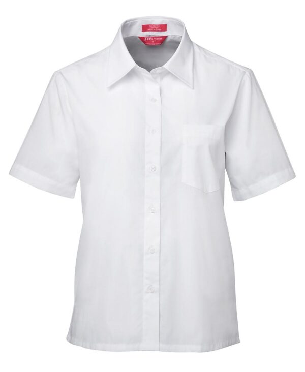 JB's LADIES S/S ORIGINAL POPLIN SHIRT WHITE -