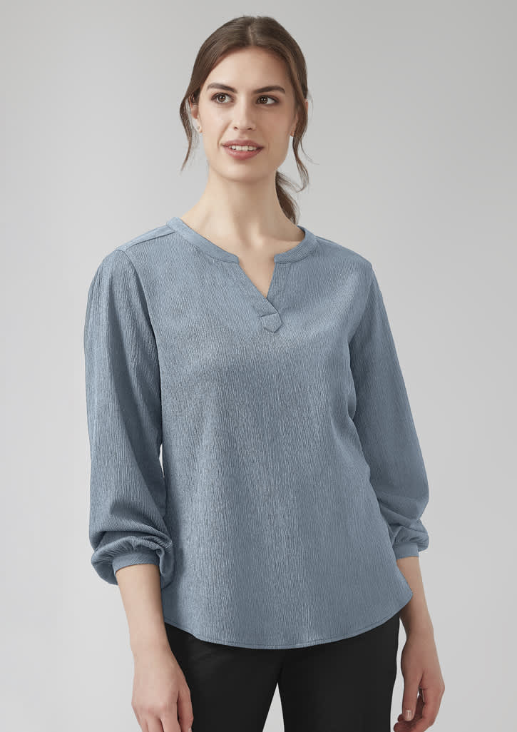 Womens Ruché Long Sleeve Blouse