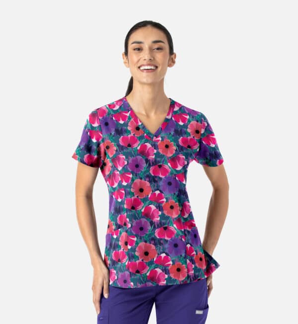 Prints Womens V-Neck Print Top
