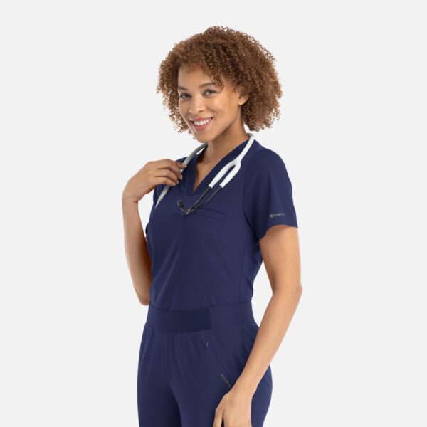 Focus Womens Banded V-Neck Top