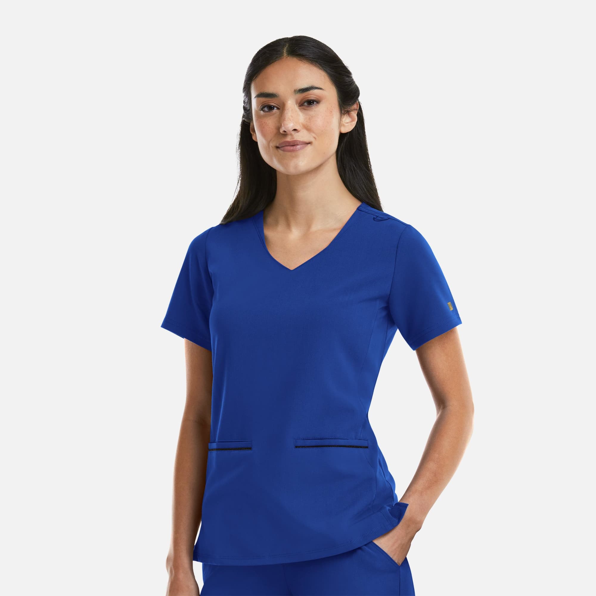 Matrix Pro Womens Curve V-Neck Top/Metallic Detail