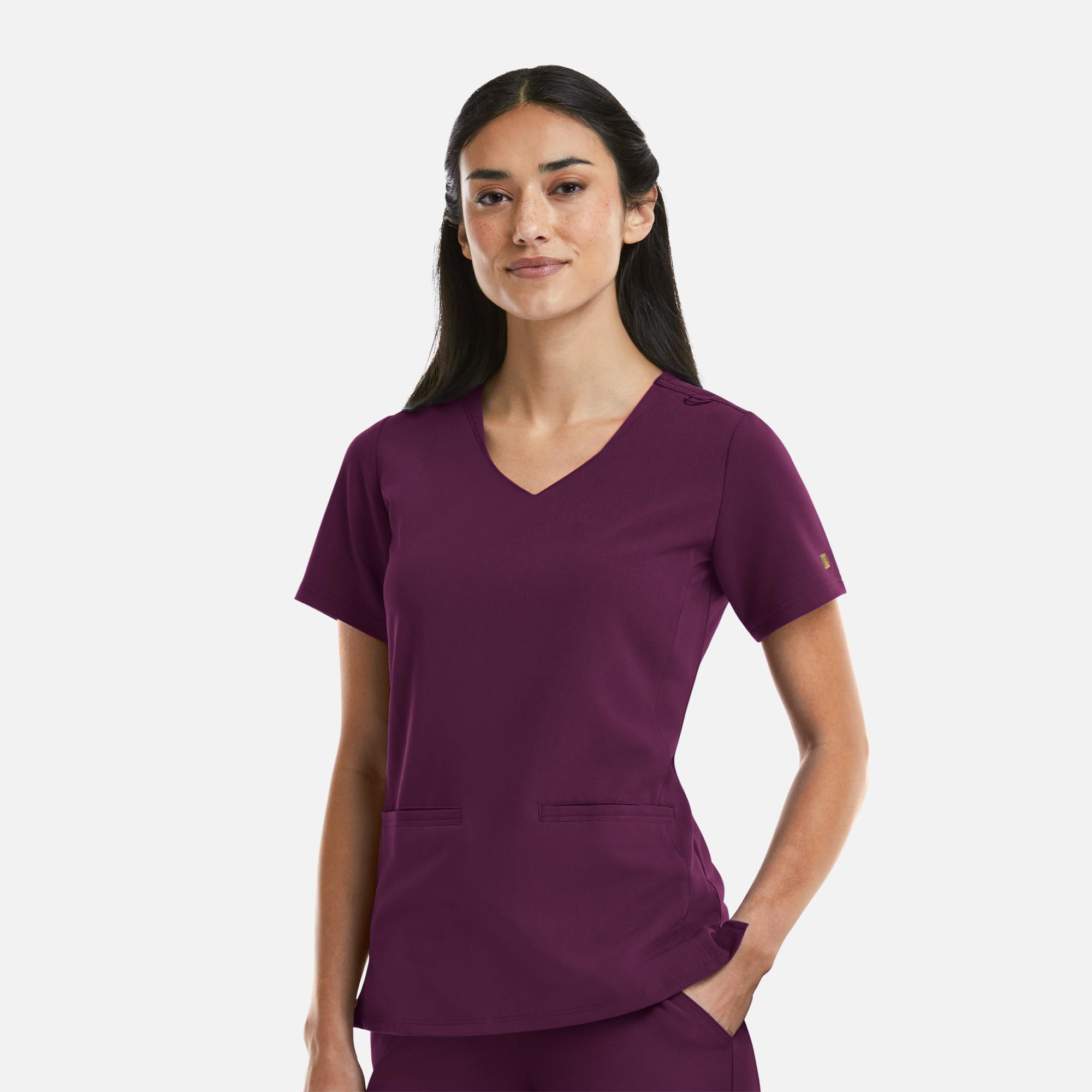 Matrix Pro Womens Curved V-Neck Top