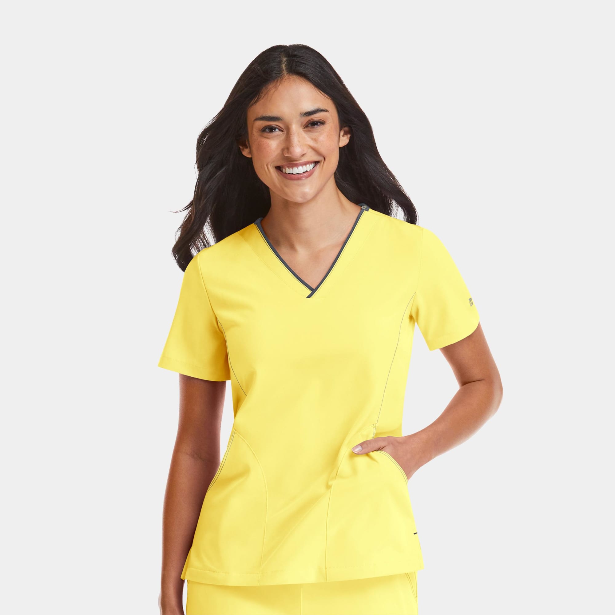Matrix Impulse Womens Contrast V-Neck Top