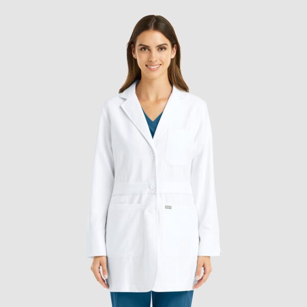 Momentum Womens Mid Length Lab Coat (32")