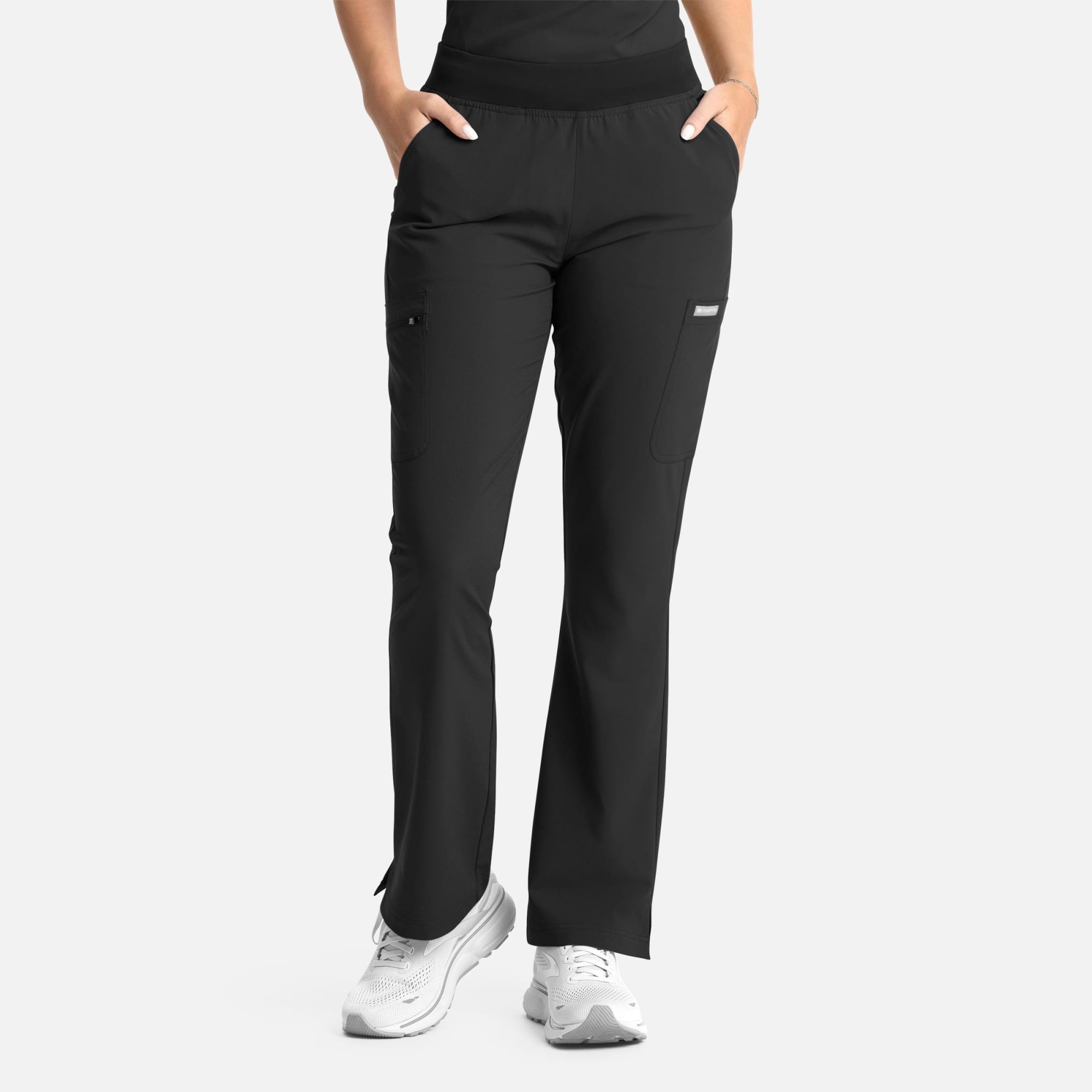 Momentum Womens Full Elastic Band Flare Leg Pant