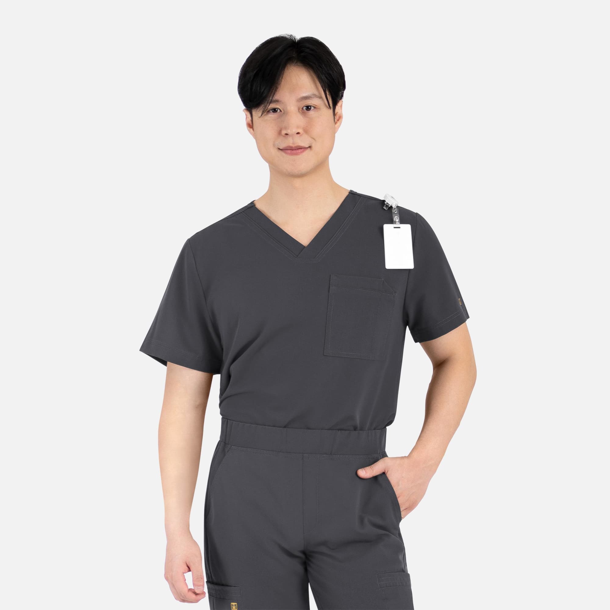 Matrix Pro Mens Contrast Piping Tuck V-Neck Top
