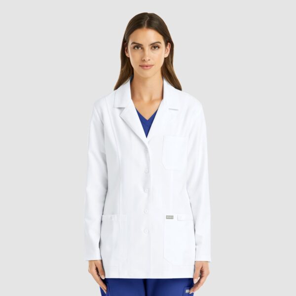 Momentum Womens Snap Consultation Lab Coat (28.5")