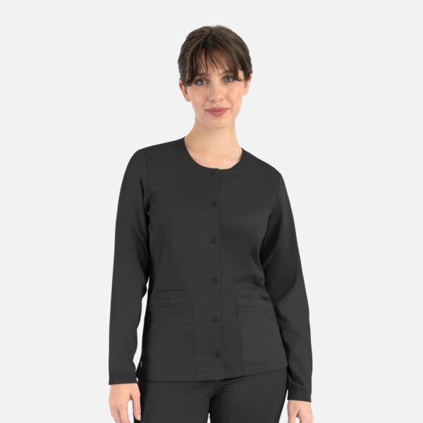 Matrix Womens Round Neck Snap Jacket