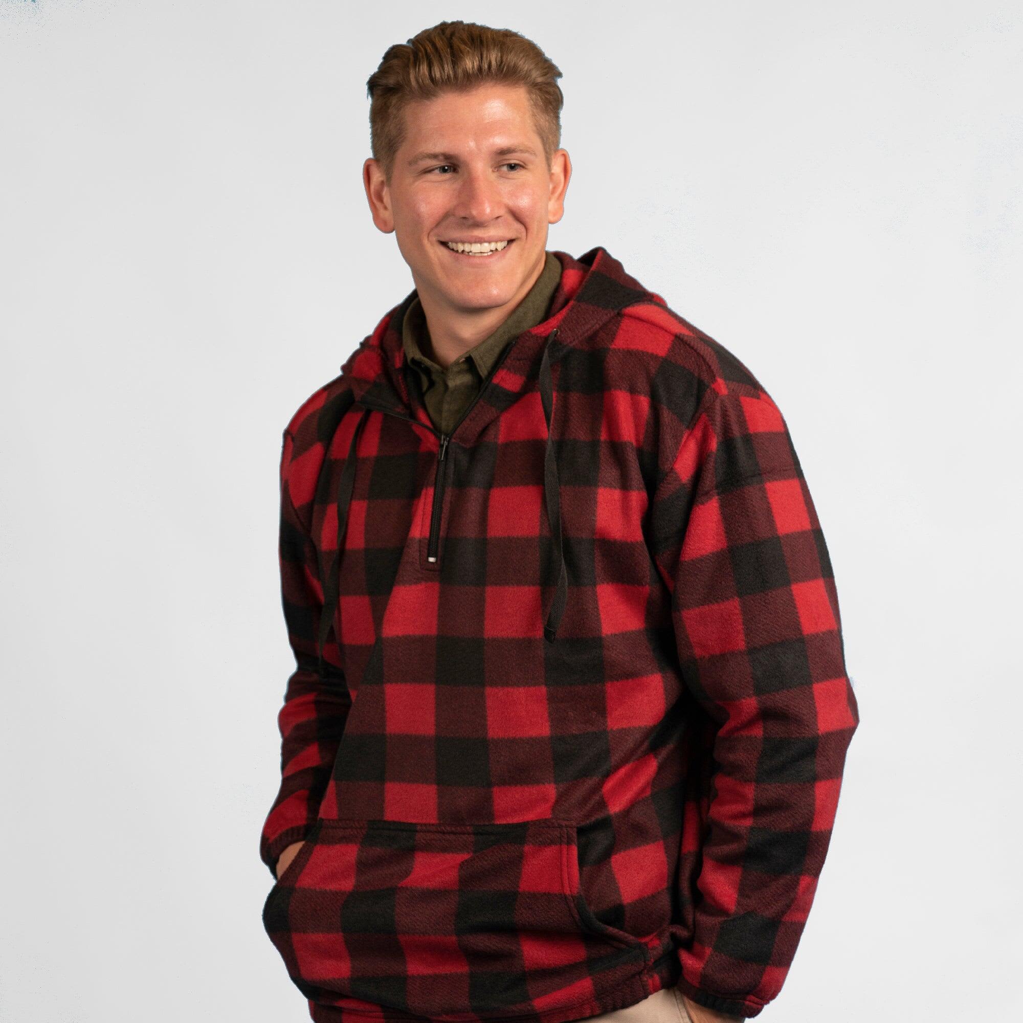 1/4 Zip Polar Fleece Hoodie