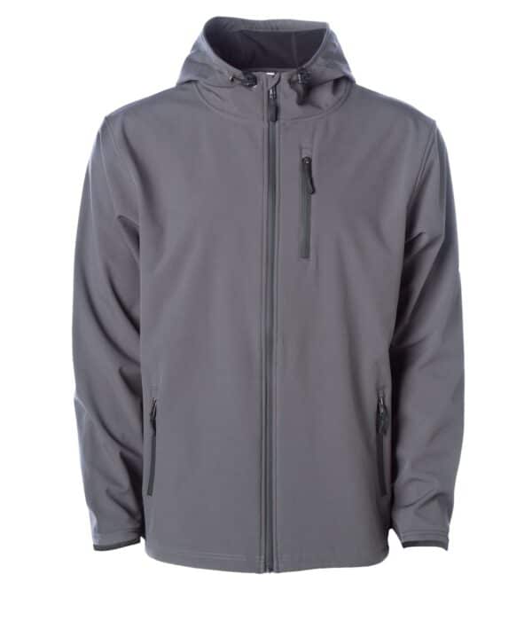 Mens Soft Shell Poly Zip Jacket