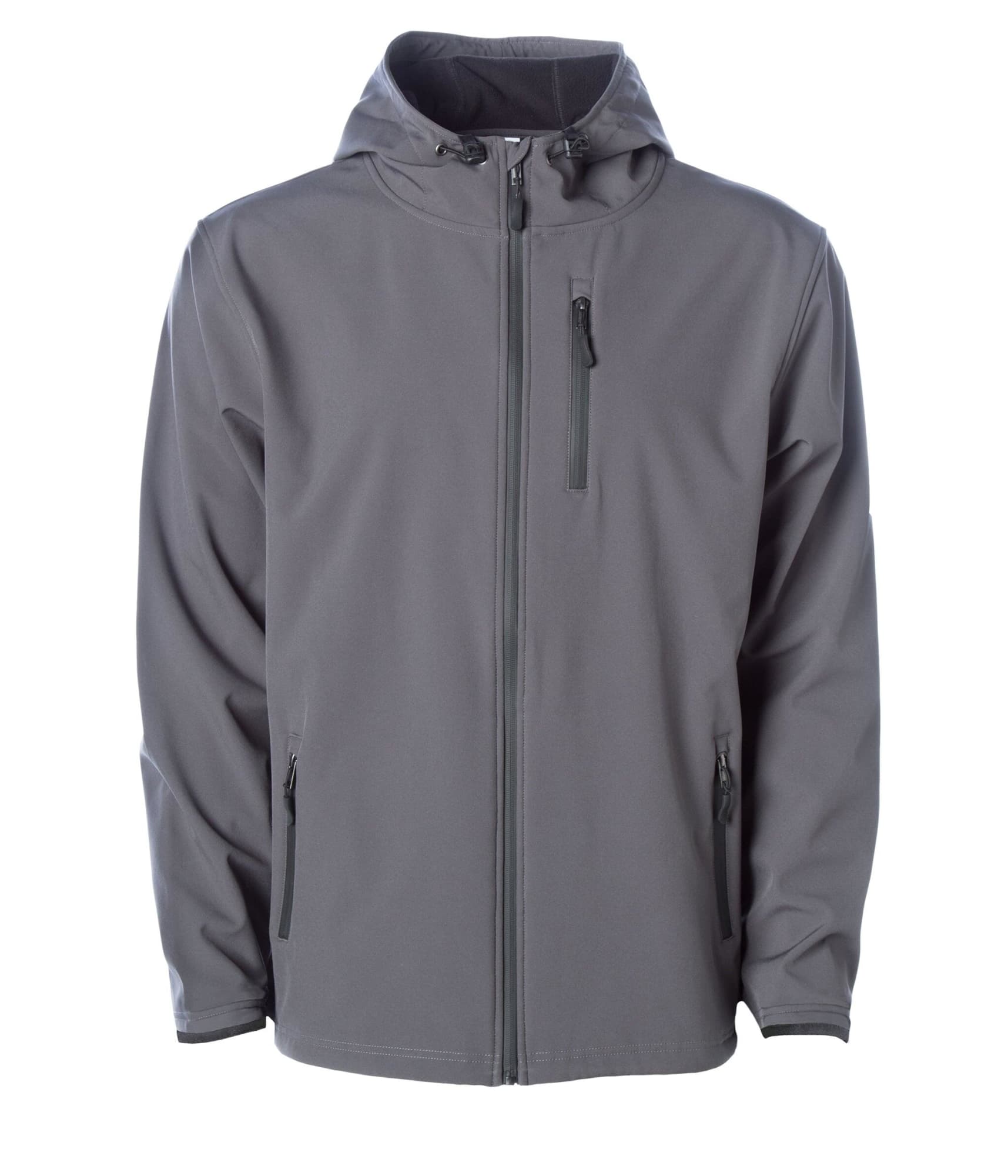 Mens Soft Shell Poly Zip Jacket
