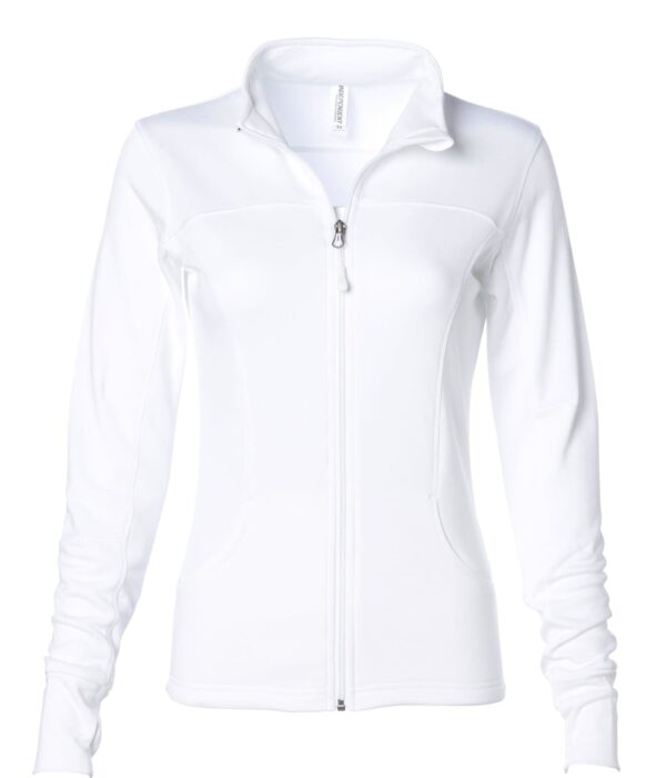 Womens Polyester Athletic Zip
