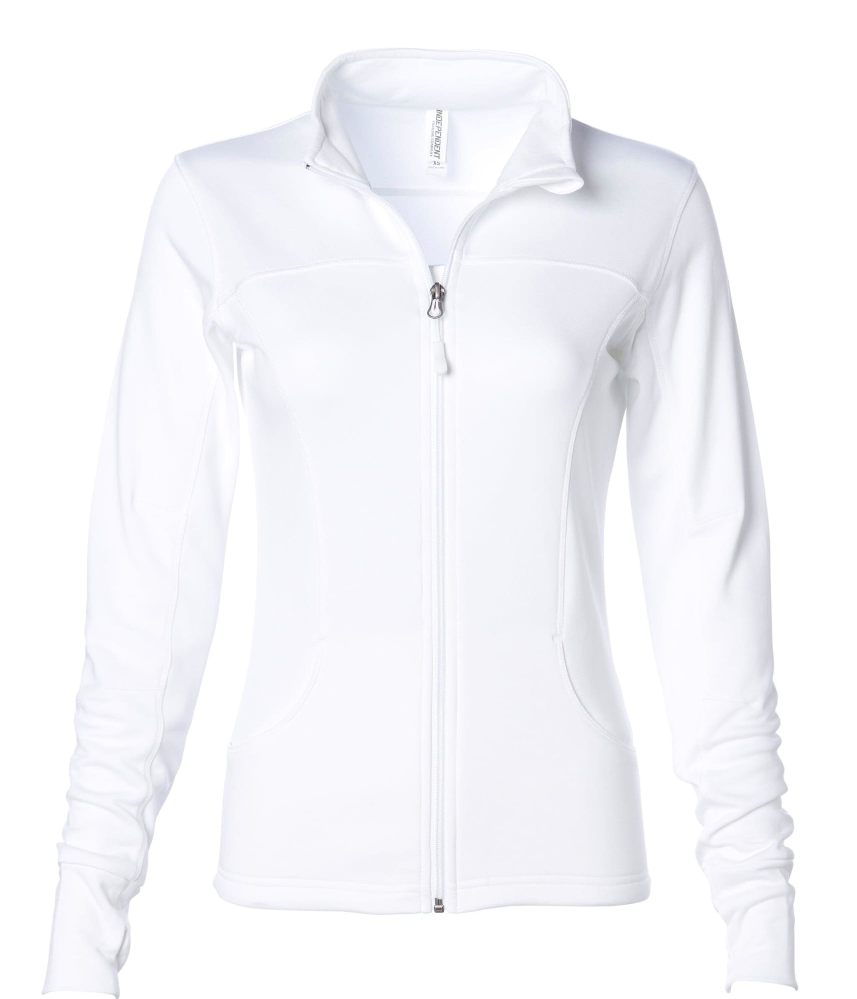 Womens Polyester Athletic Zip